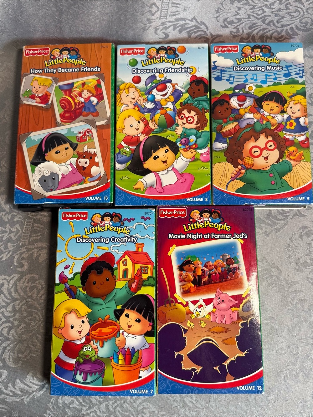 Vintage Little People VHS Bundle - Volume 5, 8, 8, 12, 14 Set of 5